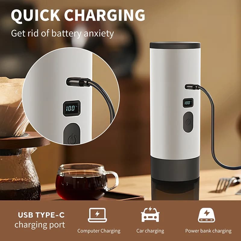 휴대용 전기 커피 메이커 7800mAh